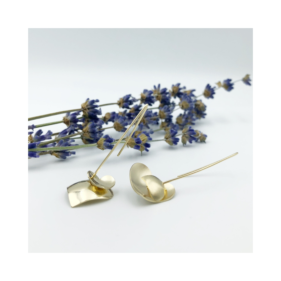 Hoops & Hearts Gold Earrings