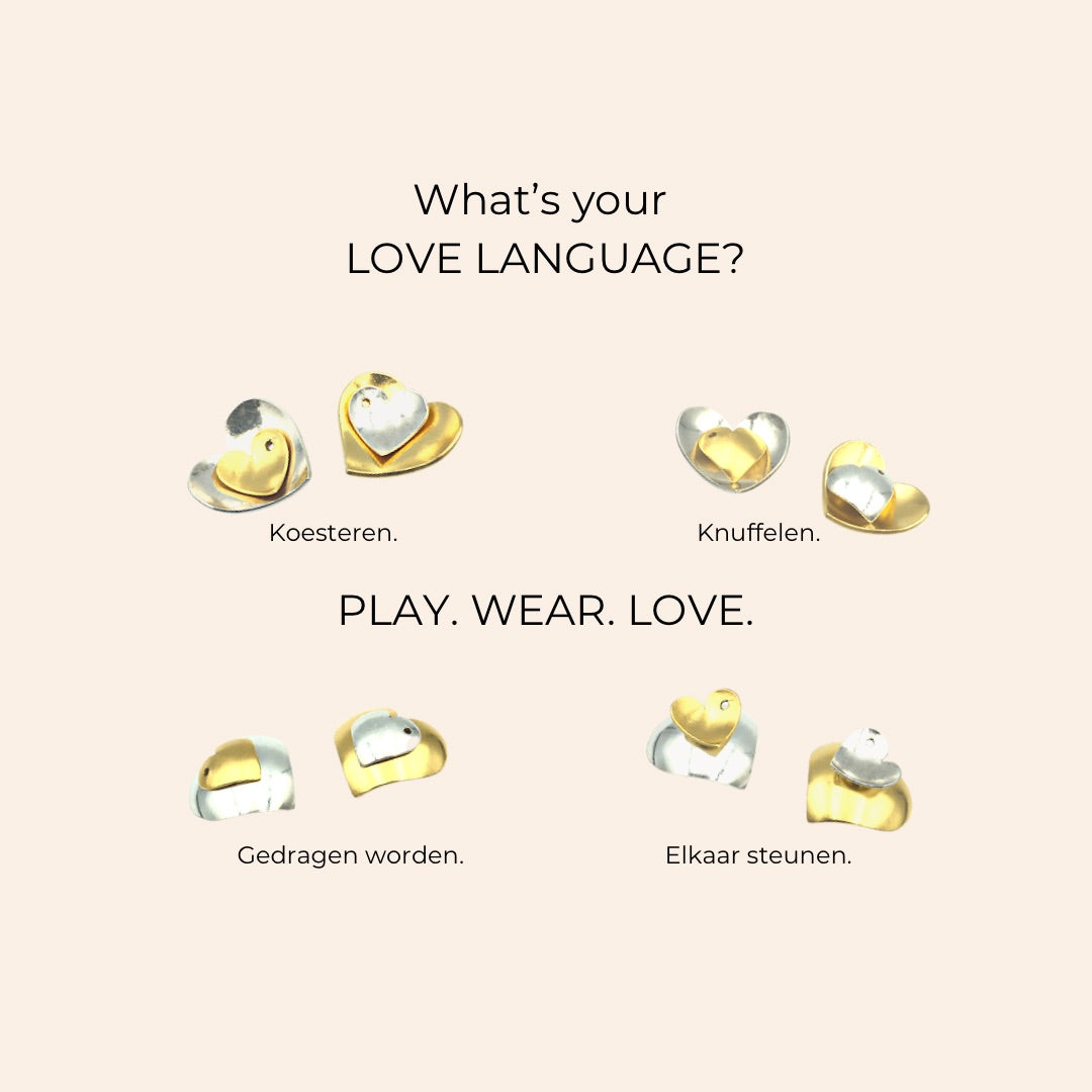 Hoops & Hearts Gold Earrings