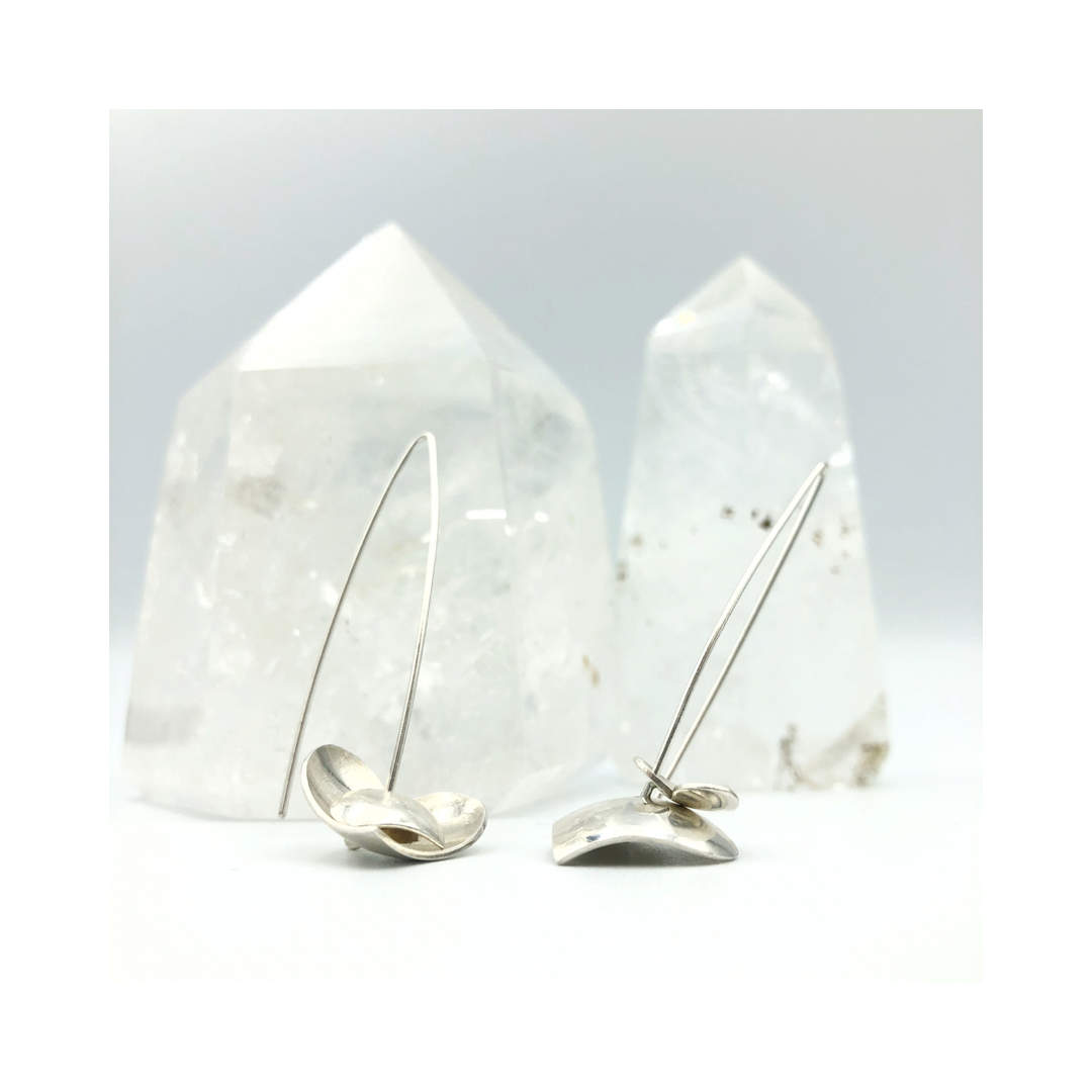 Hoops & Hearts Silver Earrings