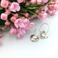 Hoops & Hearts Silver Earrings